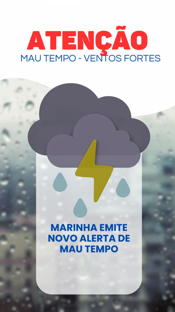 Marinha Emite Novo Alerta De Mau Tempo